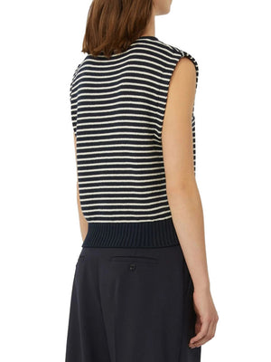 Max Mara Weekend Gilet Max Mara In Filato - Blu