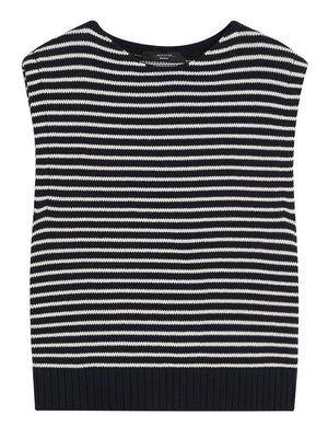 Max Mara Weekend Gilet Max Mara In Filato - Blu