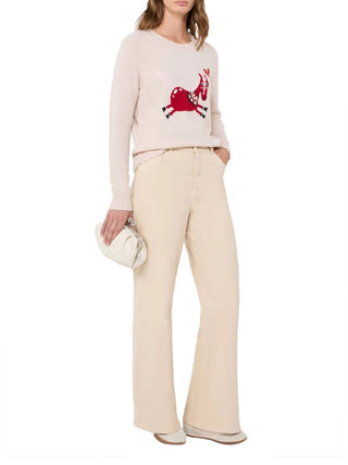 Max Mara Weekend Pantalone Wide Leg In Drill Di Cotone Max Mara - Sabbia