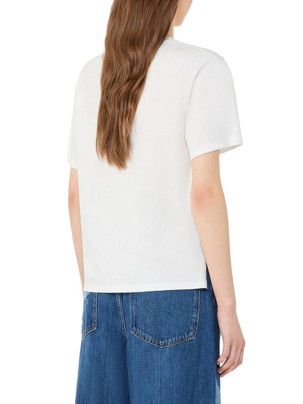 Max Mara Weekend T-Shirt Max Mara In Cotone Con Stampa Grafica - Bianco