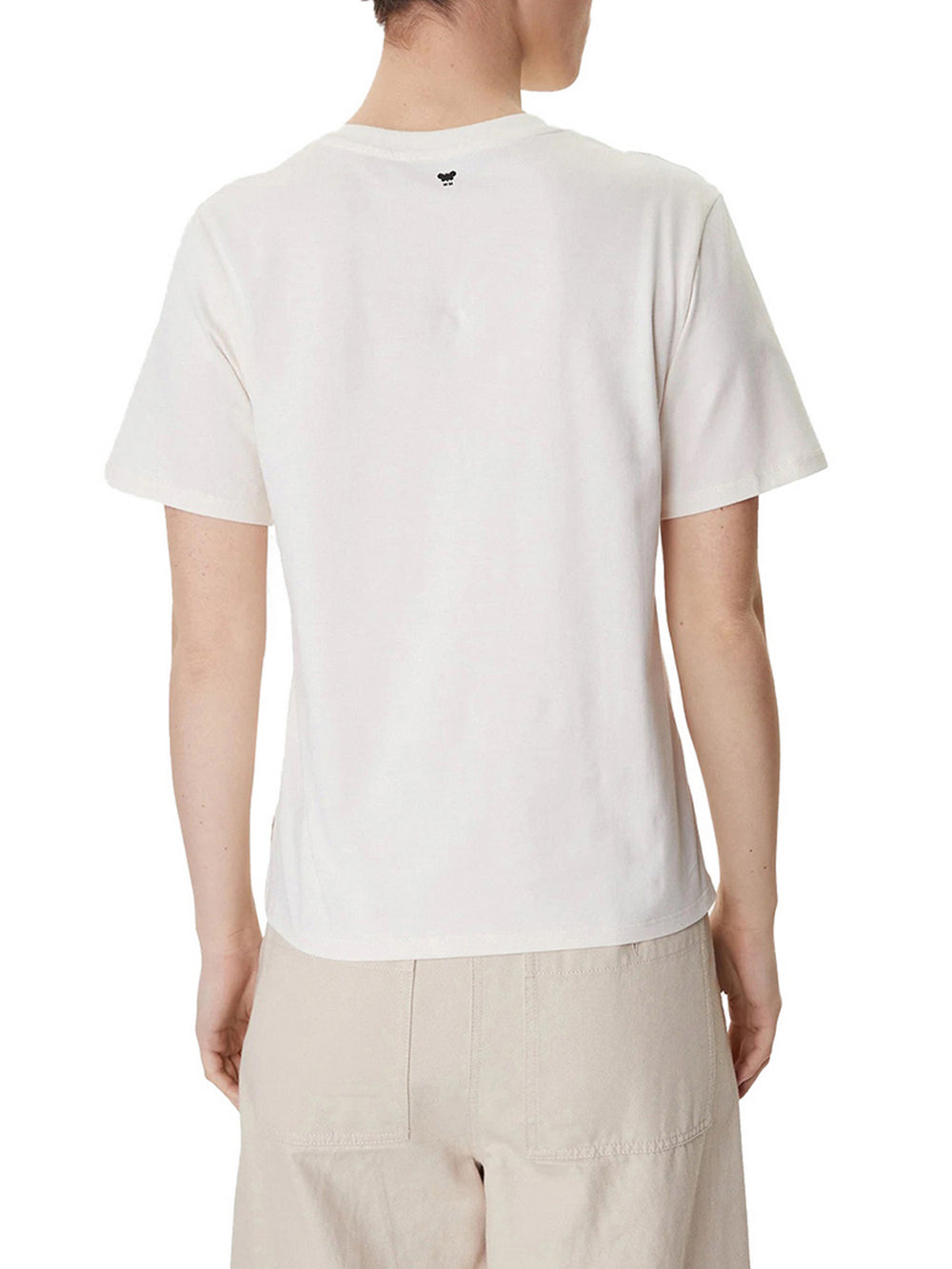 Max Mara Weekend T-Shirt Max Mara In Cotone Con Stampa E Ricami - Bianco