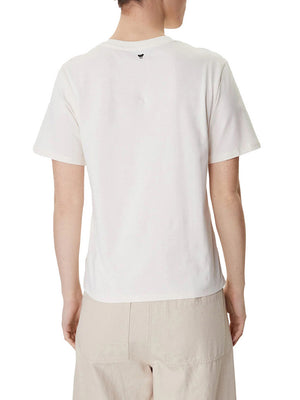Max Mara Weekend T-Shirt Max Mara In Cotone Con Stampa E Ricami - Bianco