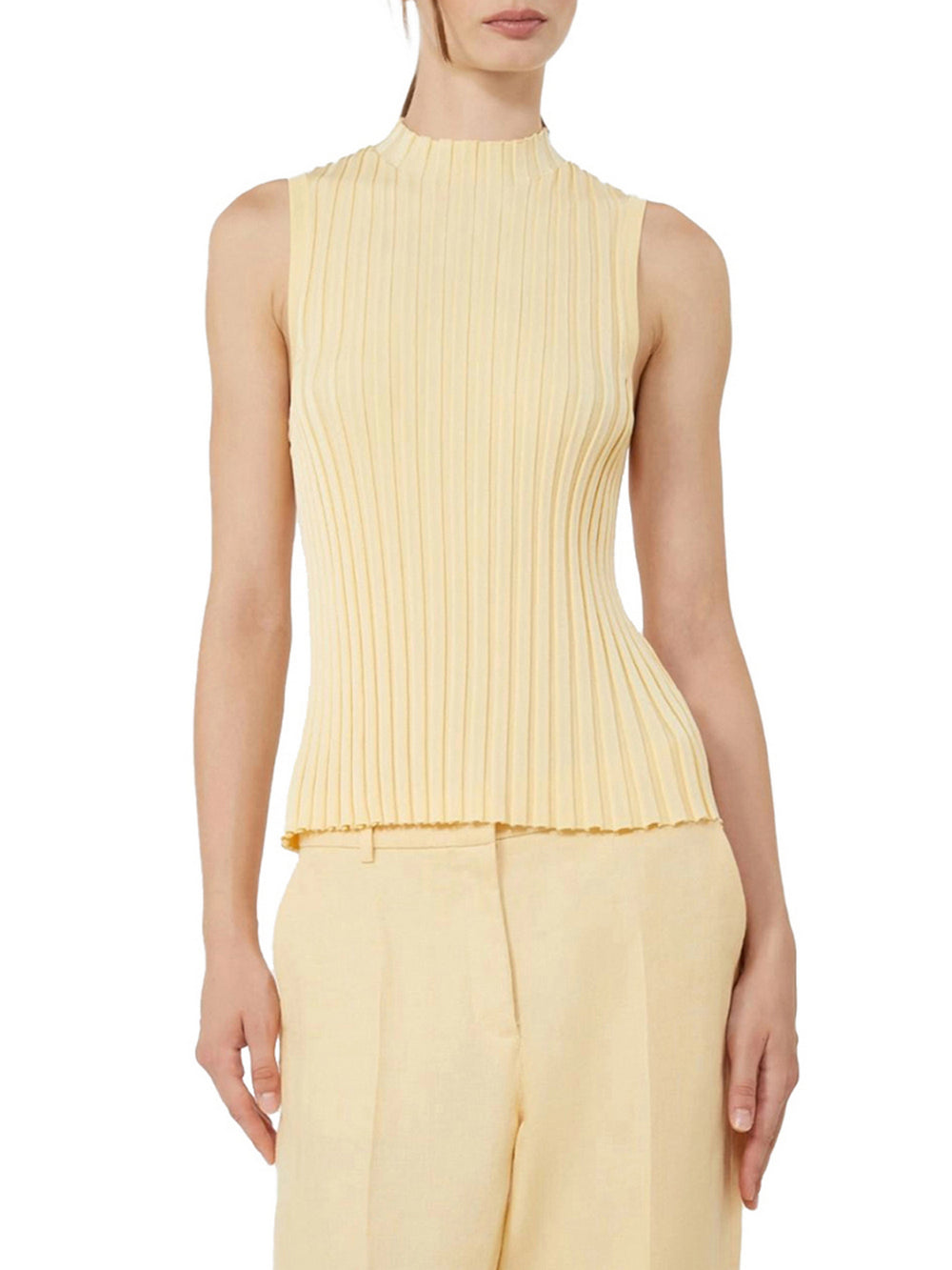 Max Mara Weekend Maglia Max Mara In Filato Di Viscosa - Giallo