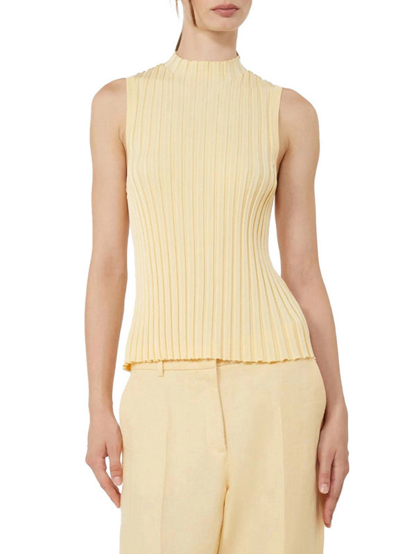 Max Mara Weekend Maglia Max Mara In Filato Di Viscosa - Giallo