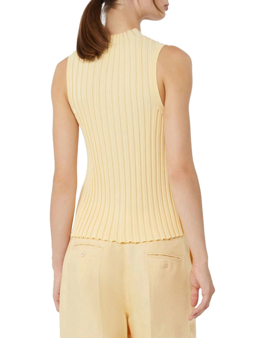 Max Mara Weekend Maglia Max Mara In Filato Di Viscosa - Giallo