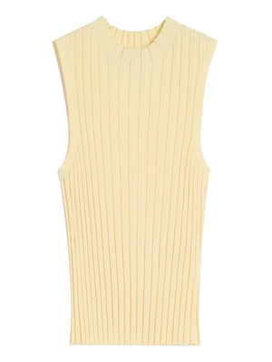 Max Mara Weekend Maglia Max Mara In Filato Di Viscosa - Giallo