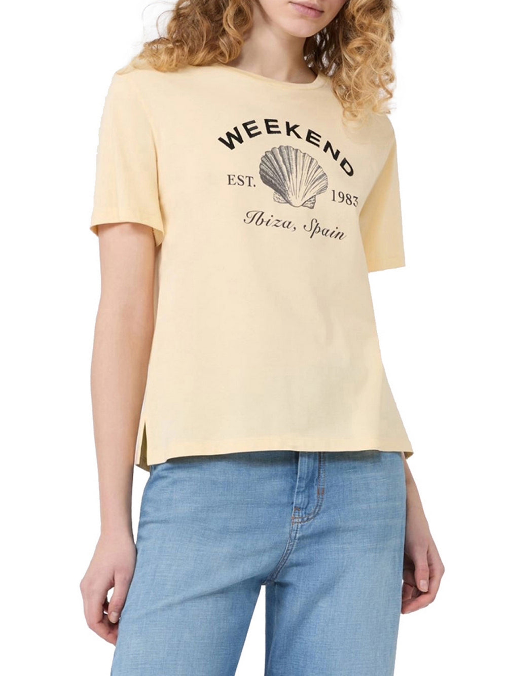 Max Mara Weekend T-Shirt Max Mara Con Grafica - Giallo