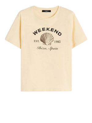 Max Mara Weekend T-Shirt Max Mara Con Grafica - Giallo