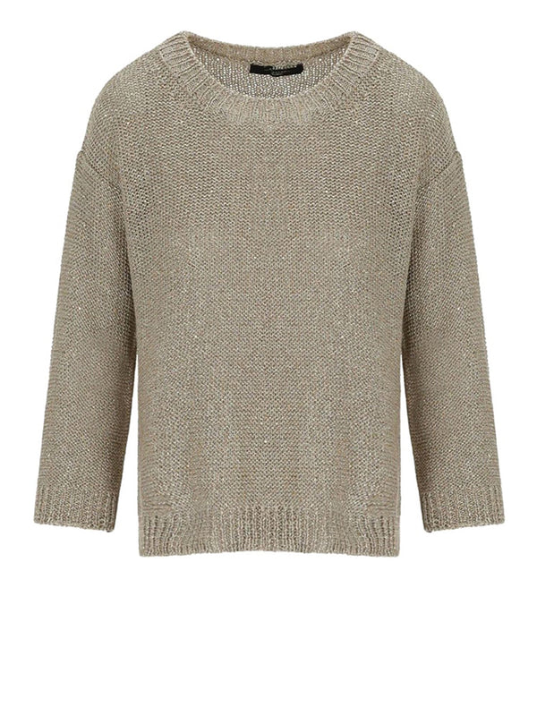 MAXMARA WEEKEND 2USCITA Maglia Max Mara Gelada Sabbia