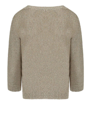 MAXMARA WEEKEND 2USCITA Maglia Max Mara Gelada Sabbia