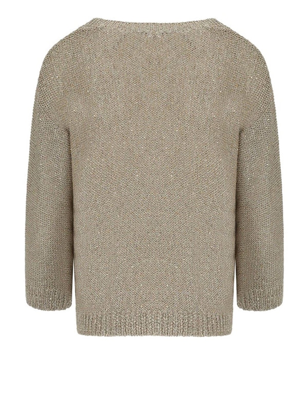 MAXMARA WEEKEND 2USCITA Maglia Max Mara Gelada Sabbia