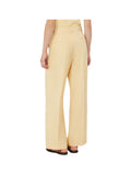 MAXMARA WEEKEND 2USCITA Pantalone Max Mara In Canvas Di Lino - Giallo