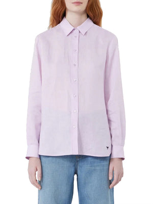MAXMARA WEEKEND 2USCITA Camicia Max Mara In Tela Di Lino - Lilla