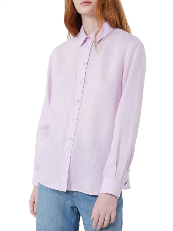 MAXMARA WEEKEND 2USCITA Camicia Max Mara In Tela Di Lino - Lilla