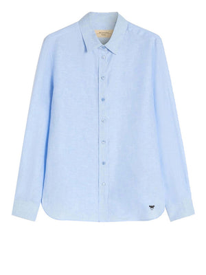 Max Mara Weekend Camicia Max Mara In Tela Di Lino - Azzurro