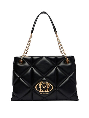 Moschino Borsa A Spalla Moschino - Nero/Oro