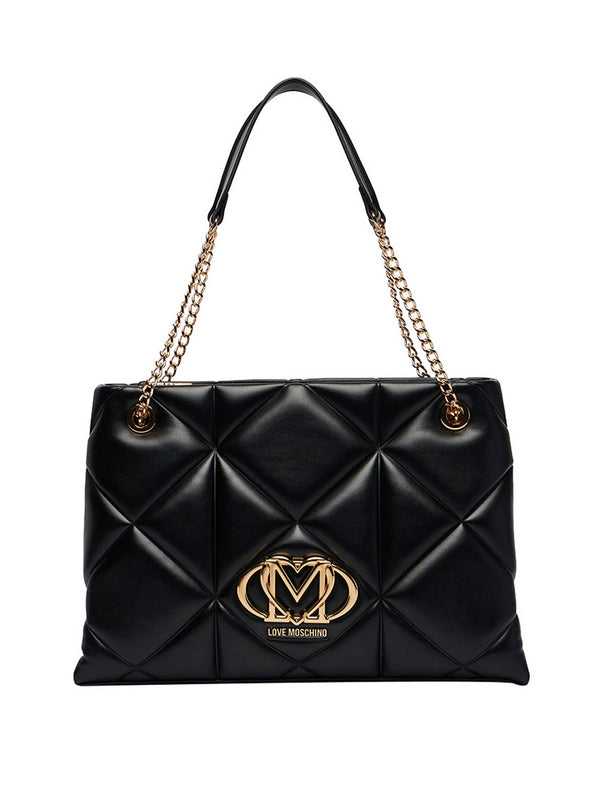 Moschino Borsa A Spalla Moschino - Nero/Oro