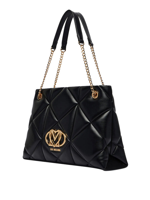 Moschino Borsa A Spalla Moschino - Nero/Oro