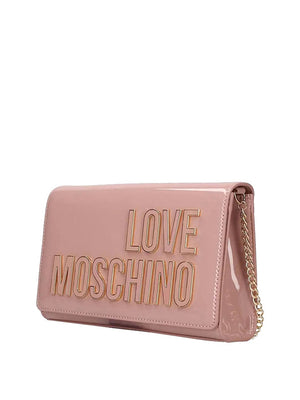 Moschino Borsa a Tracolla Moschino - Rosa/Oro
