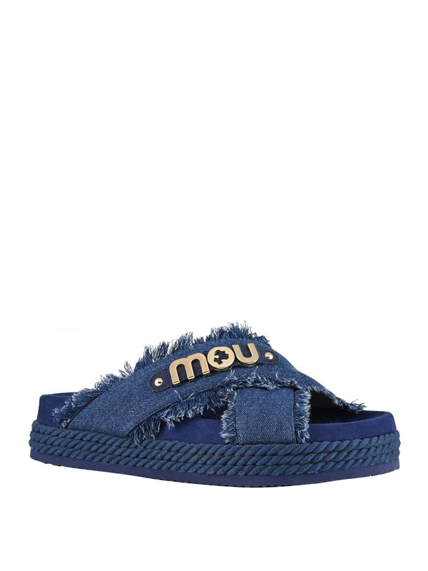 MOU Sandalo Mou Criss Cross - Denim