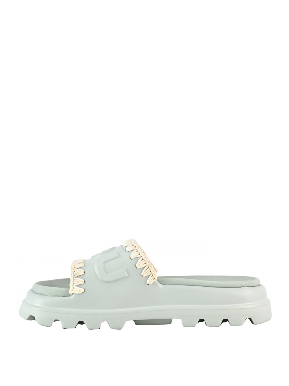 MOU Sandalo Mou Eva One Piece Slide - Verde Acqua