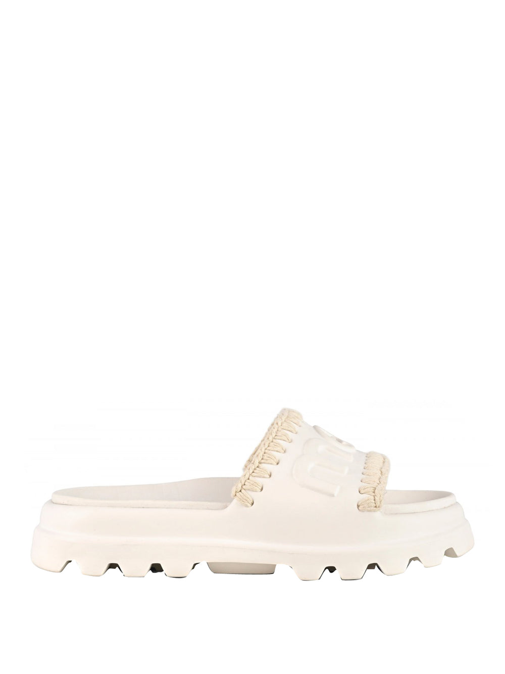 MOU Sandalo Mou Eva One Piece Slide - Bianco