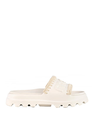 MOU Sandalo Mou Eva One Piece Slide - Bianco
