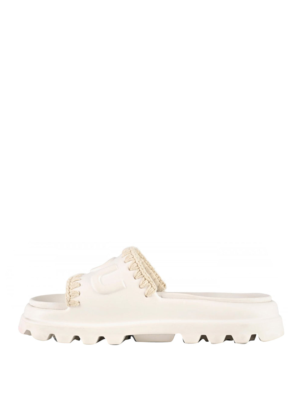 MOU Sandalo Mou Eva One Piece Slide - Bianco