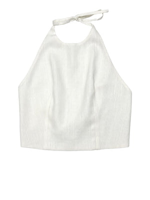NATHI' LUXURY Gilet Nathi Luxury In Tinta Unita - Bianco