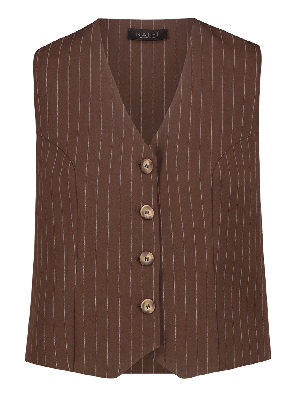 NATHI' LUXURY Gilet Donna - Marrone