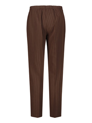 NATHI' LUXURY Pantalone Classico Donna - Marrone