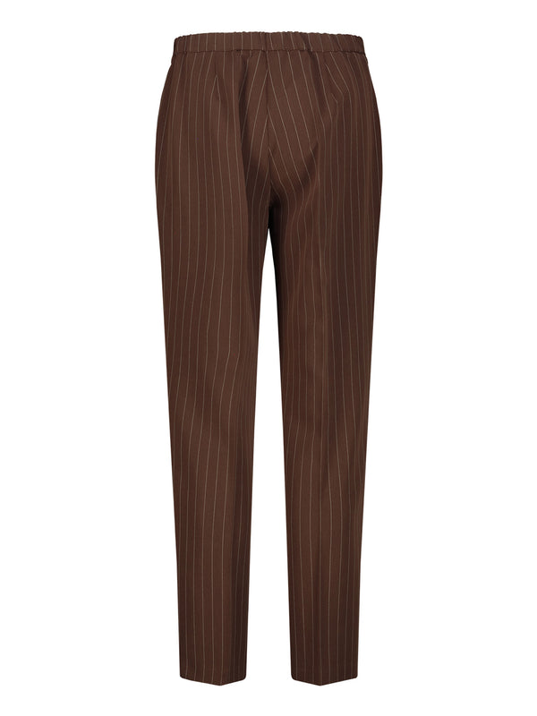 NATHI' LUXURY Pantalone Classico Donna - Marrone