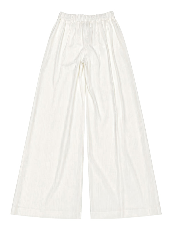 NATHI' LUXURY Pantalone Nathi Luxury In Tinta Unita - Bianco