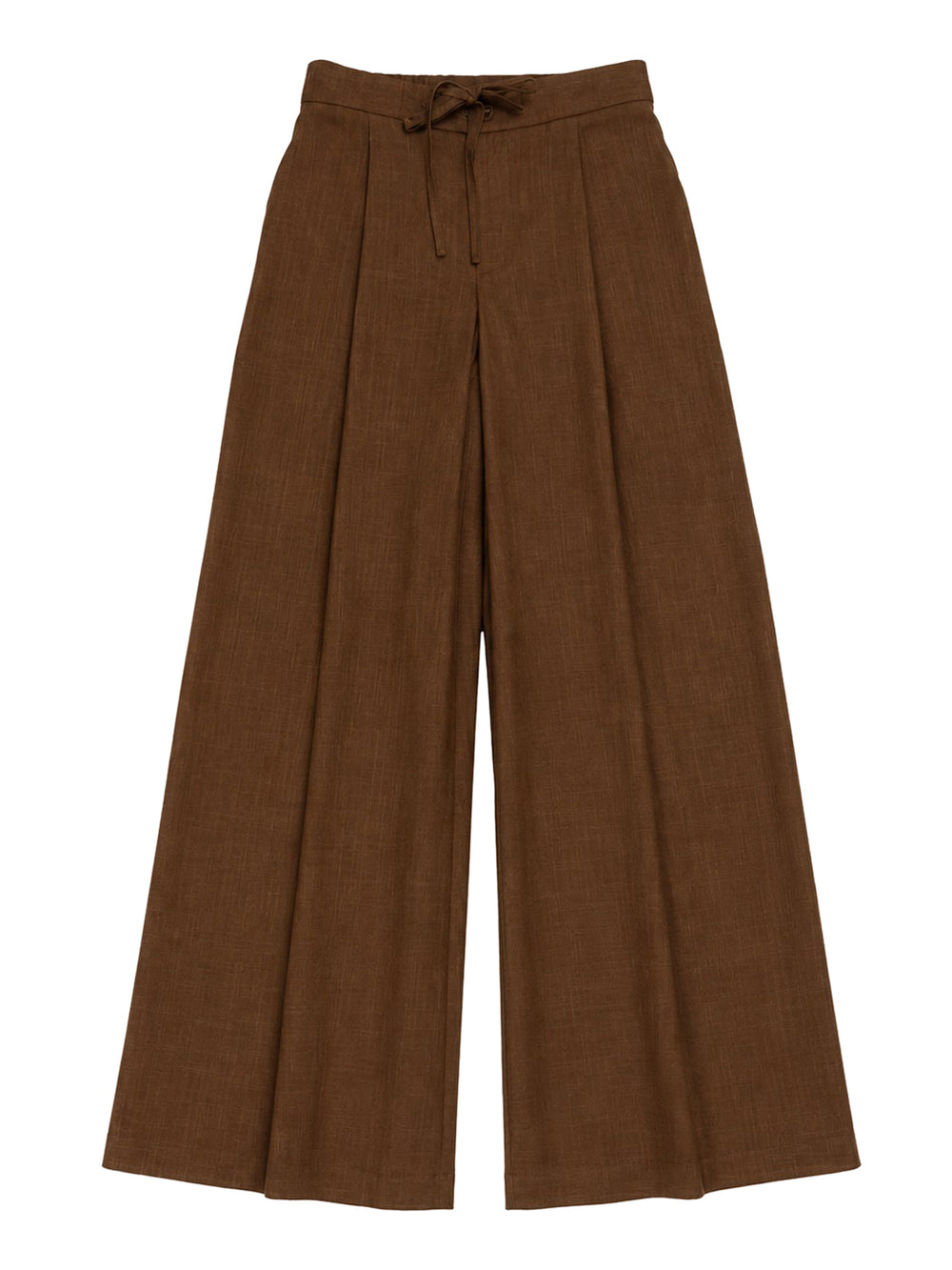NATHI' LUXURY Pantalone Nathi Luxury In Tinta Unita - Marrone