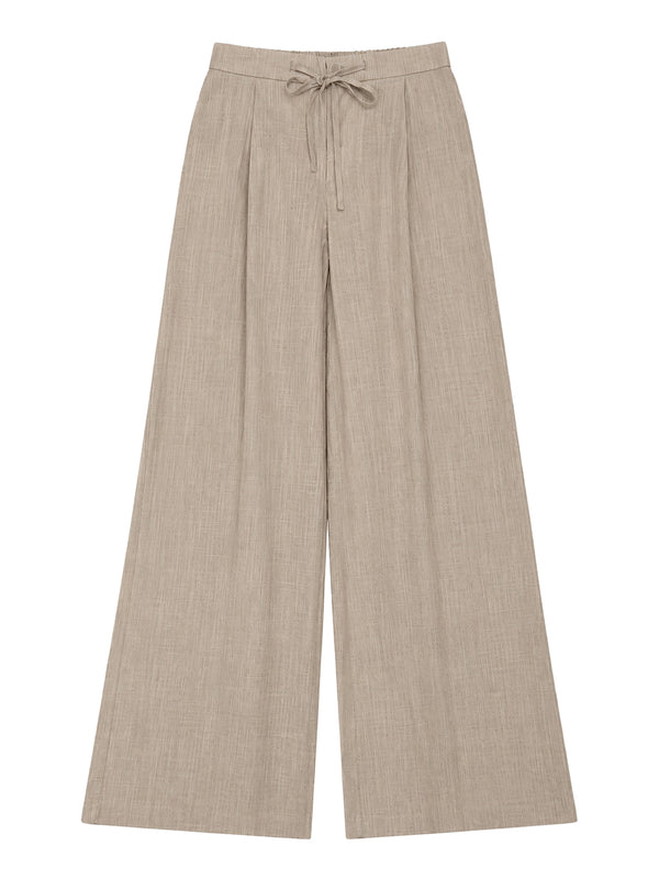 NATHI' LUXURY Pantalone Nathi Luxury In Tinta Unita - Beige
