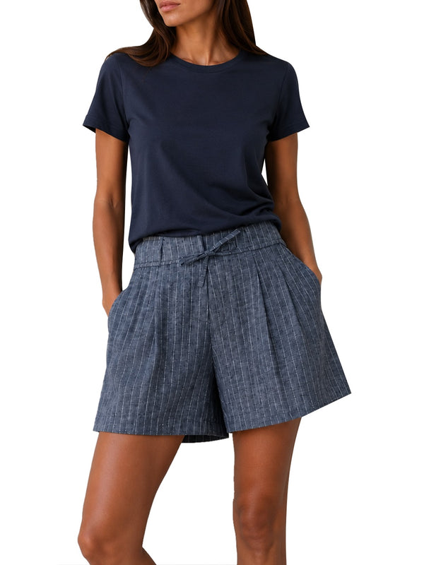NATHI' LUXURY Shorts Casual Donna - Blu