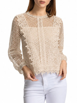 NATHI' LUXURY STC Maglia Donna - Beige