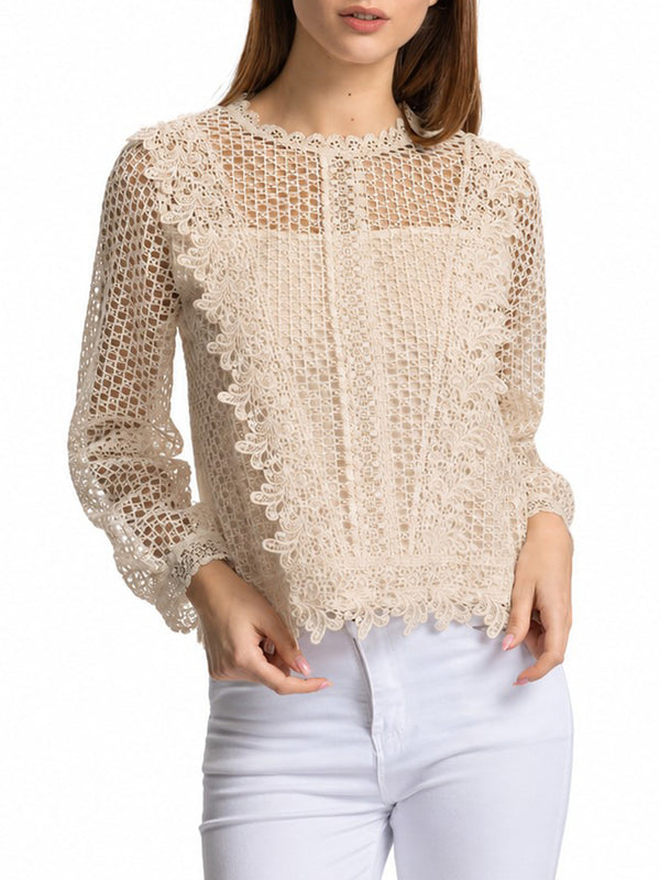 NATHI' LUXURY STC Maglia Donna - Beige