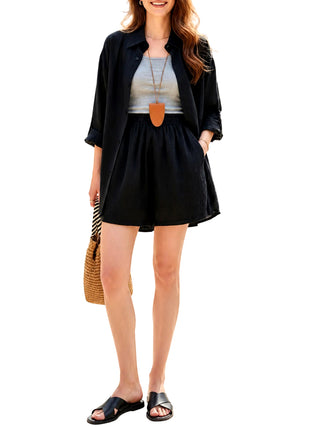NATHI' LUXURY STC Coordinato Donna - Nero