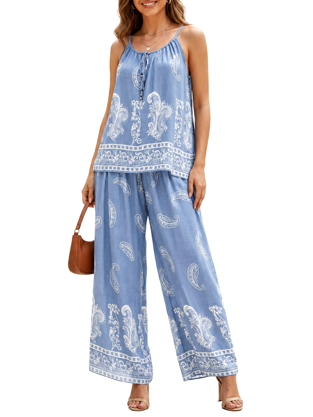 NATHI' LUXURY STC Coordinato Donna - Blu