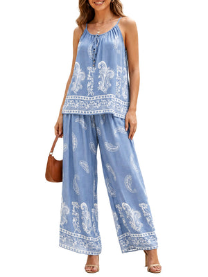 NATHI' LUXURY STC Coordinato Donna - Blu