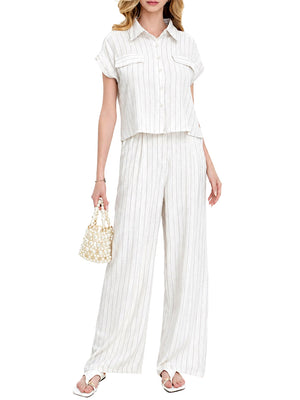 NATHI' LUXURY STC Coordinato Donna - Bianco