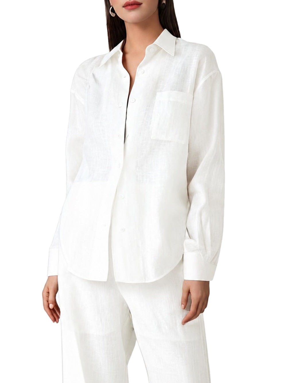NATHI' LUXURY STC Camicia Donna - Bianco