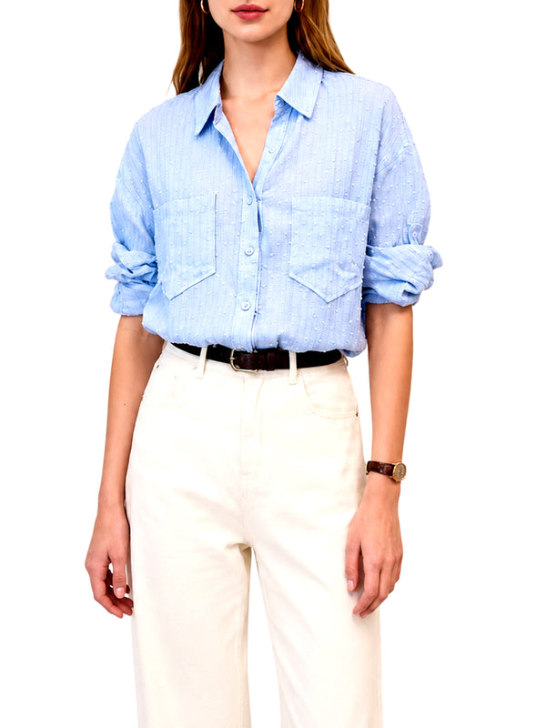 NATHI' LUXURY STC Camicia Donna - Blu