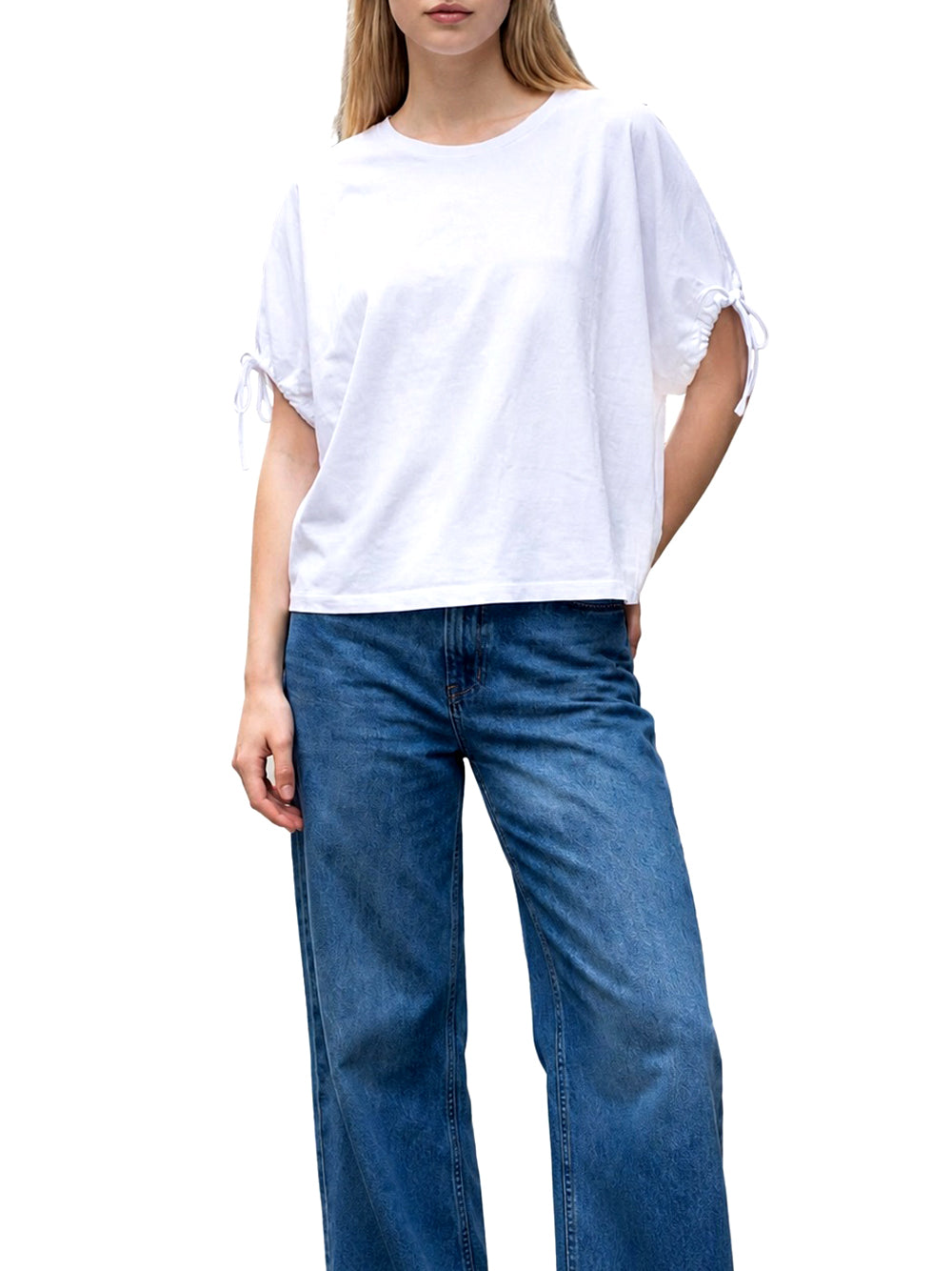 NATHI' LUXURY STC T-Shirt Donna - Bianco