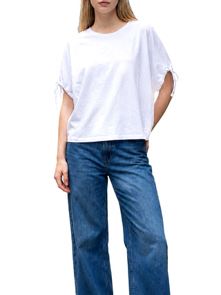 NATHI' LUXURY STC T-Shirt Donna - Bianco