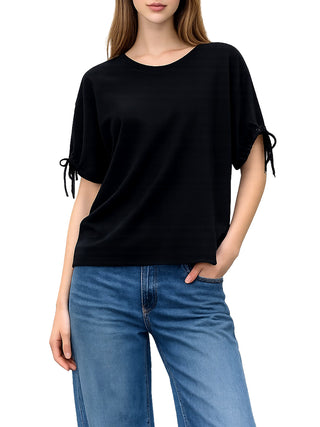 NATHI' LUXURY STC T-Shirt Donna - Nero