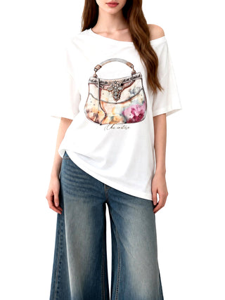 NATHI' LUXURY STC T-Shirt Donna - Bianco
