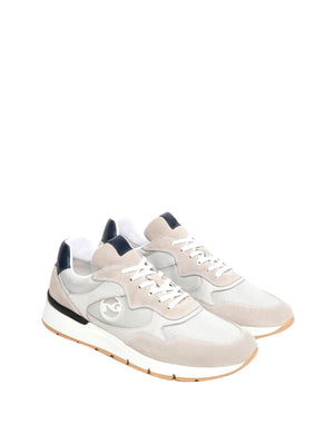 NERO GIARDINI Sneakers Nero Giardini In Camoscio Pelle e Tela Ghiaccio
