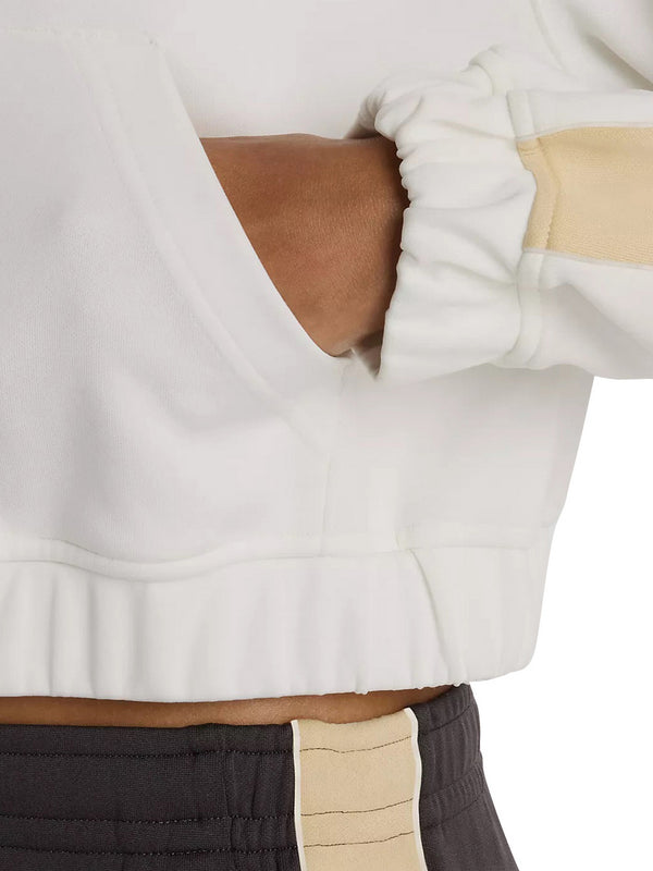 New Balance Felpa New Balance Interlock Full Zip - Bianco